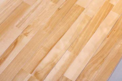 体育馆木地板的原料及铺装方法