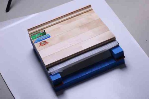 篮球馆选择欧氏体育木地板，没毛??！