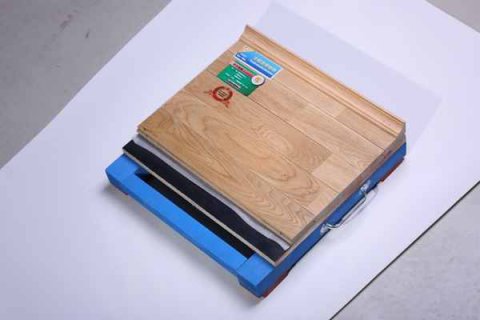明光篮球木地板施工视频
