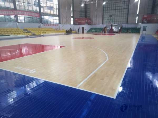 普通篮球运动地板施工队