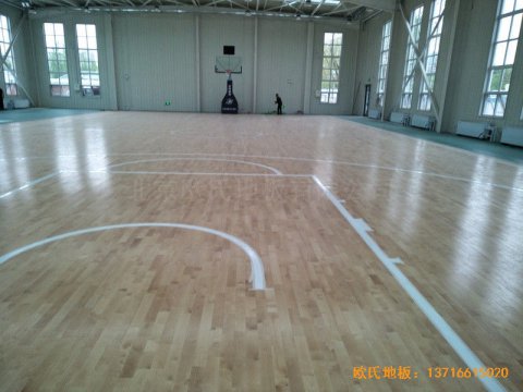 北京丽泽金融活动中心体育地板铺装案