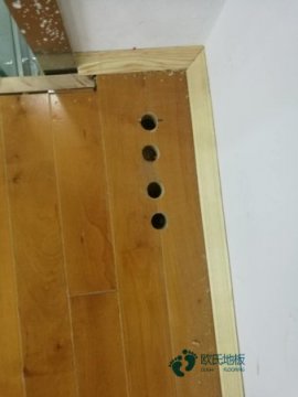 篮球场运动木地板安装