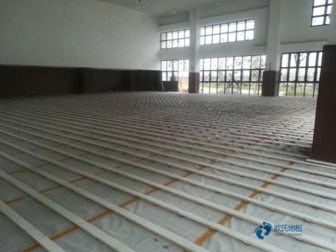 小学篮球运动木地板施工工艺