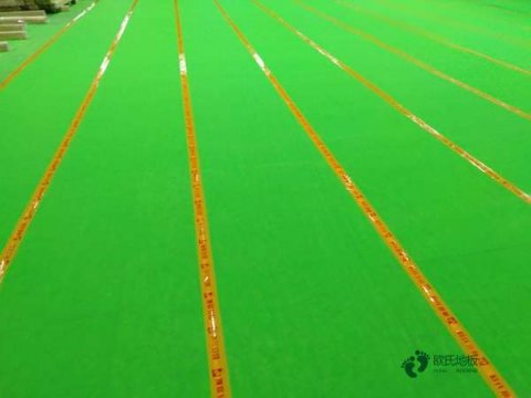 大学篮球运动木地板施工流程