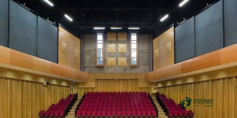 体育馆运动木地板进水